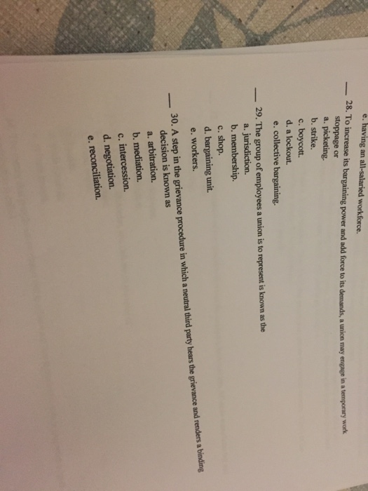  To increase its bargaining power and add force to its demands