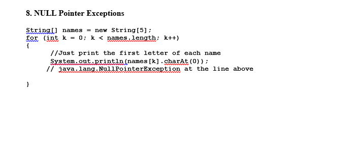 the program in #8 in Common ProgrammingErrors document. Explain why the error