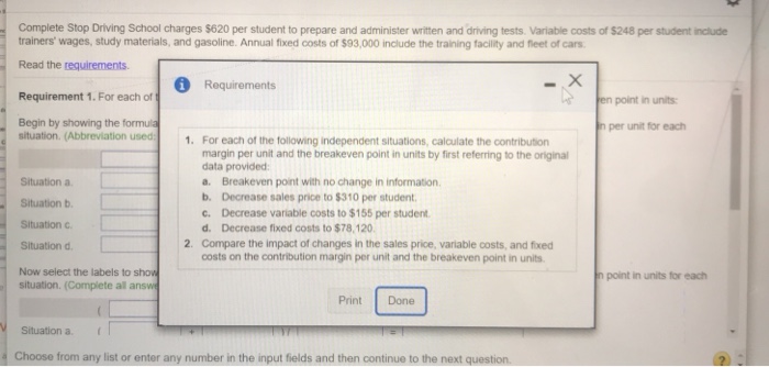  Complete Stop Driving School charges $620 per student to prepare and