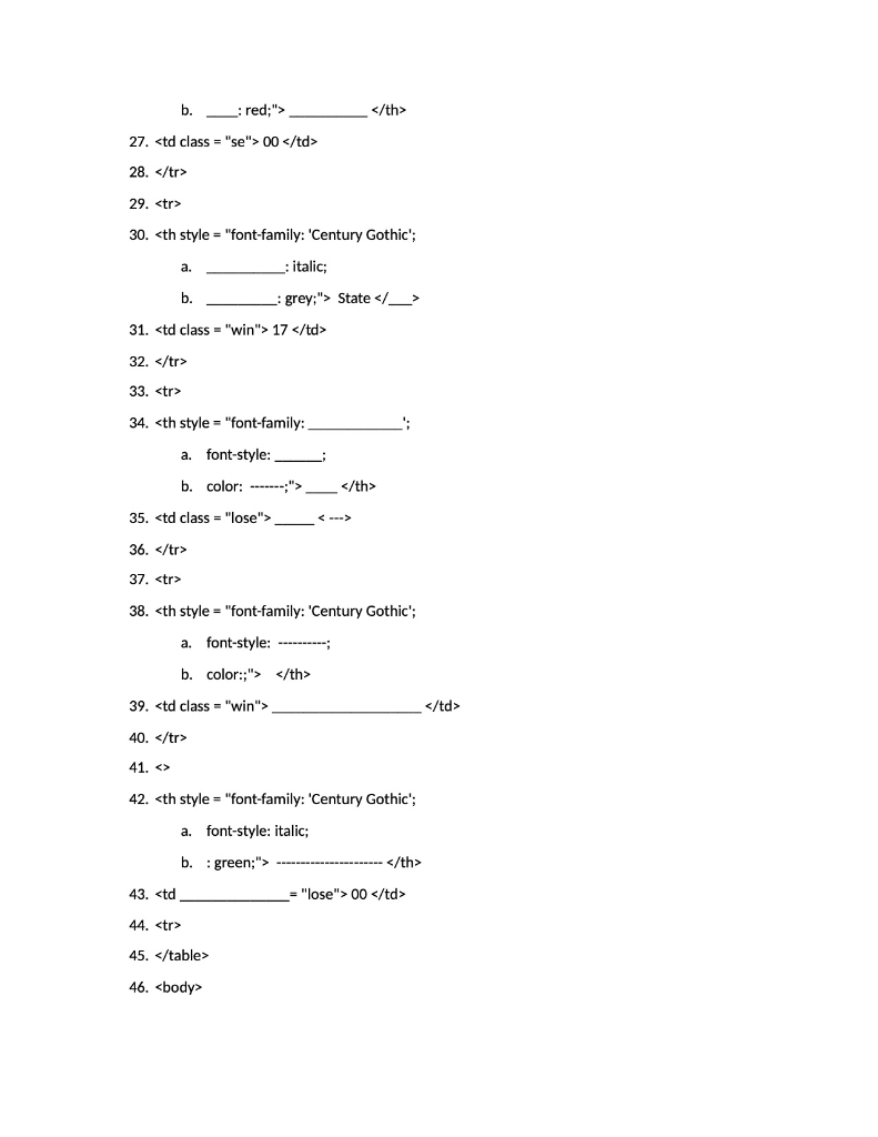 12. 13. 14. 15. 16. --- -- 17. 18. Team 19. Score