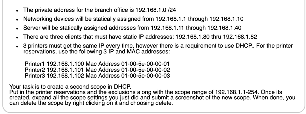 Knowledge Adaptation You have been tasked with developing the DHCP IP assignment