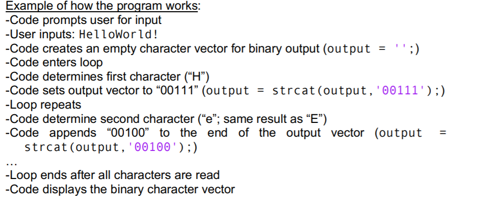 a string of unspecified length made up of characters and that then