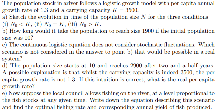 K = carrying capacity N = Variable r = growth rate