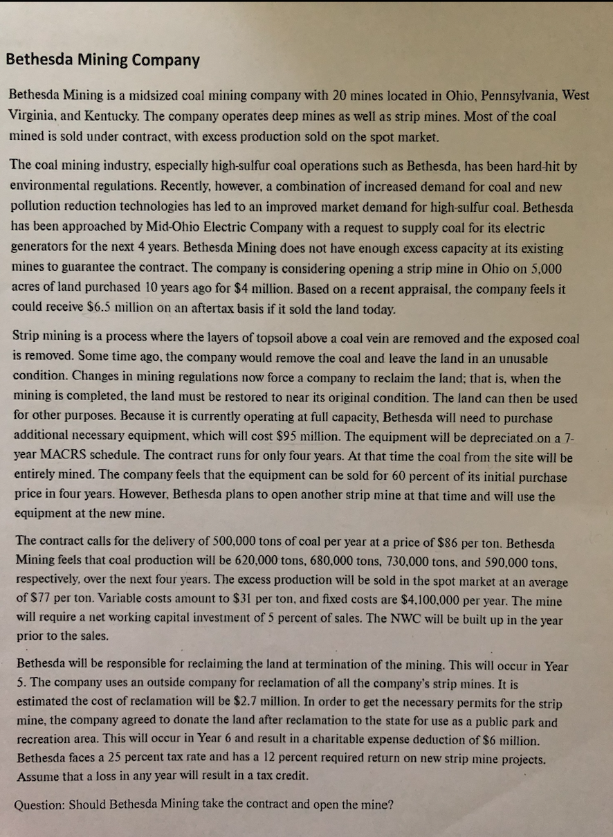  Can anyone please help with this mine case with explaining how