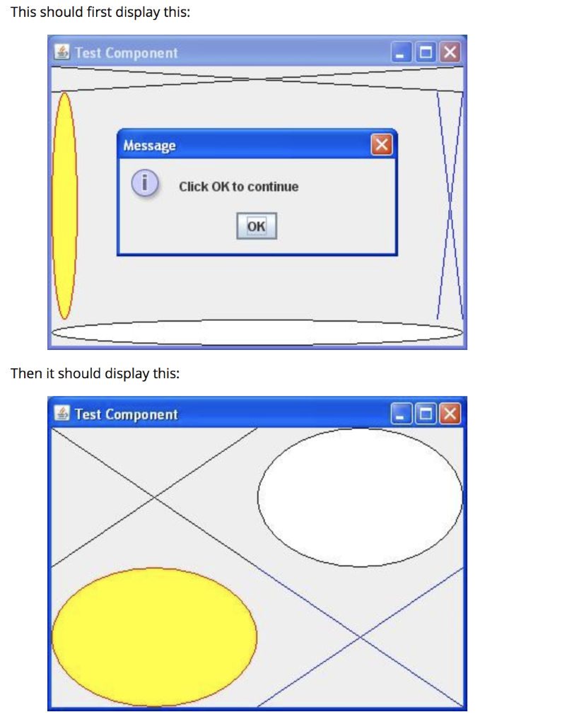 X.java package cpts132.graphics public class X extends javax.swing.JComponent public X0 t setPreferredSize(new