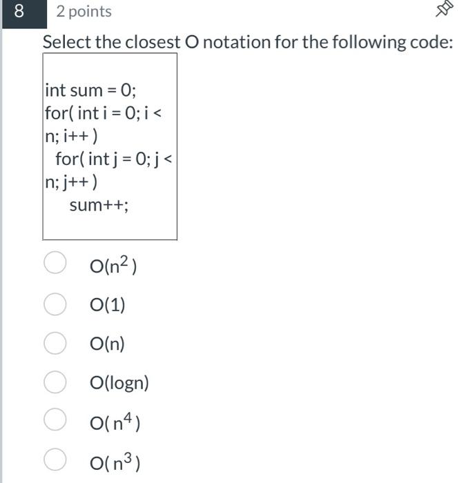 int sum =0; for ( int i=0;i