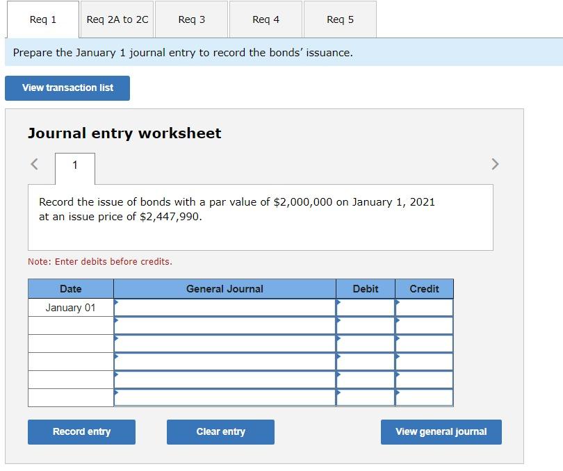 Required information Use the following information for the Problems below. (Algo) Skip