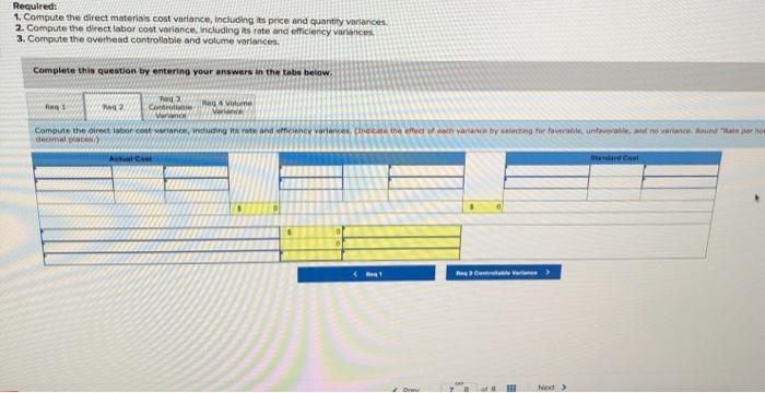 the following standard unit costs for its single product Direct materials (30