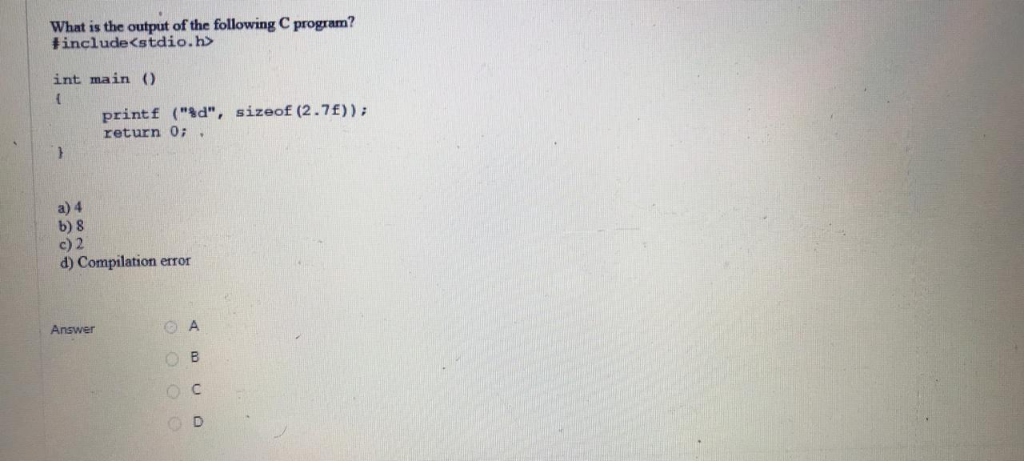 statement? (assuming the input is "Smarter way to learn") printf ("%s ",