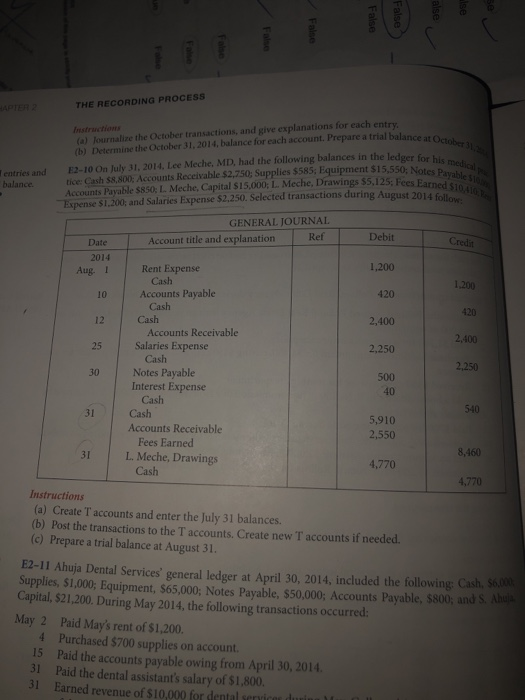  False False alse se False HAPTER 2 THE RECORDING PROCESS ce