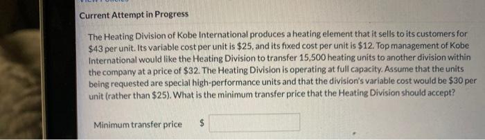 of Kobe International produces a heating element that it sells to its