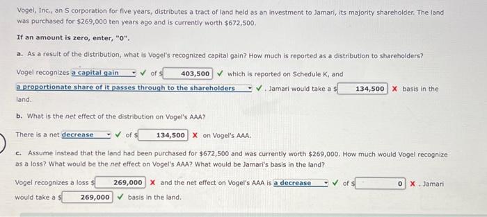 need help where i got wrong answer with explnation. Vogel, Inci, an