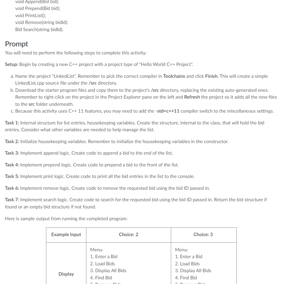 : 1.0 // Copyright : Copyright 2017 SNHU COCE // Description :