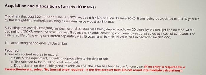  please typed answer and answer it clearly for every part Acquisition