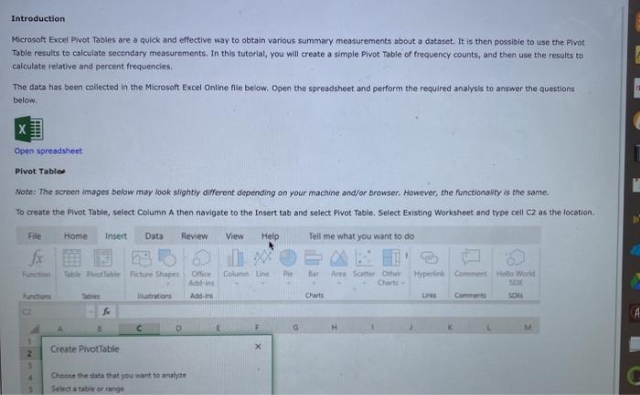  Introduction Microsoft Excel Pivot Tables are a quick and effective way