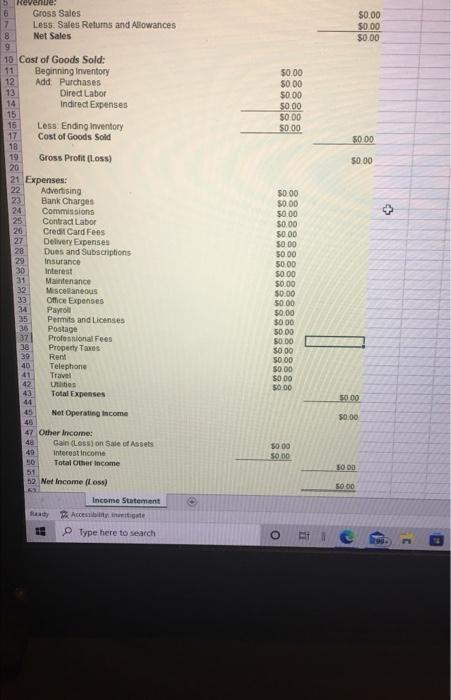 i need help. i will give thumbs up. create a financial statement