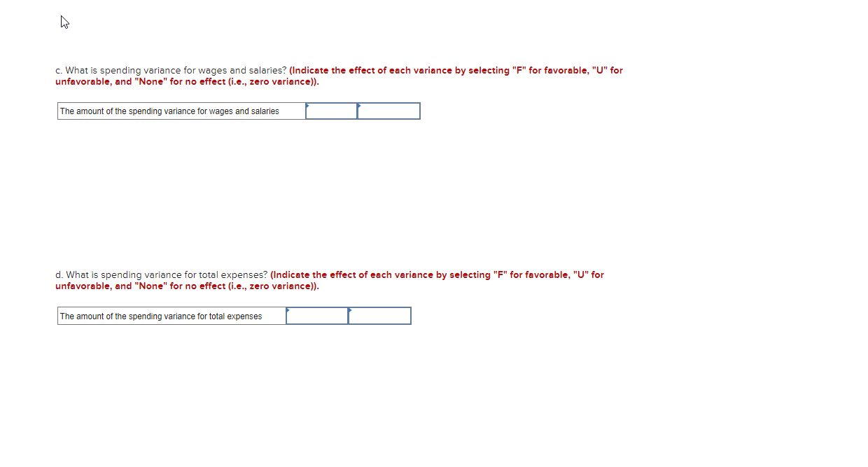 results for the subsequent period as shown below: a. What is the