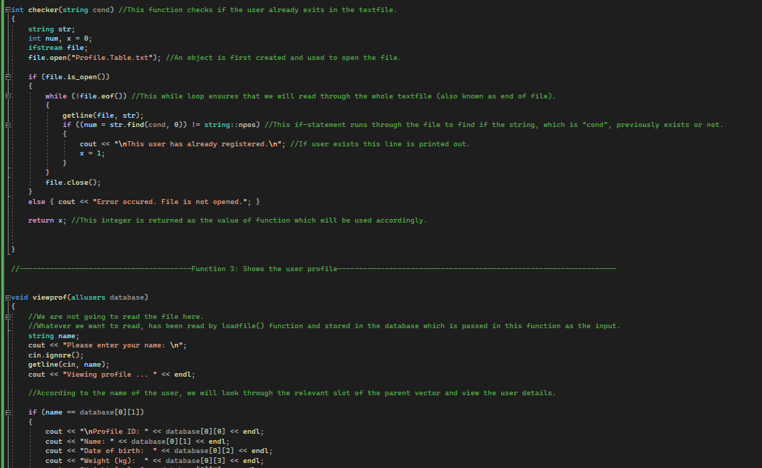 This code are from C++ IDE Programming, I just need a flow