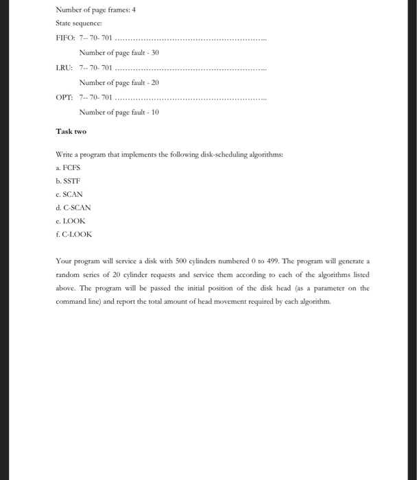 this lab work is to further understand the various; Page replacement algorithm