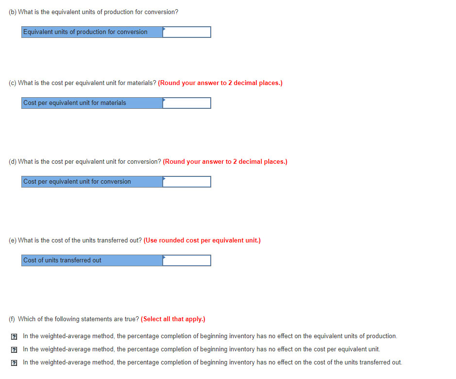 it looks like this 3 Data 4 Beginning work in process inventory: