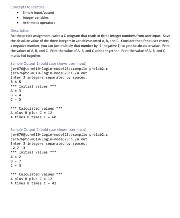  How to solve it by using C program Concepts to Practice