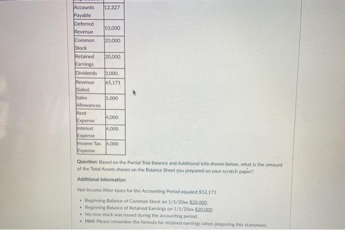 Sheet - three (3) questions Instructions: Please prepare a Balance Sheet on