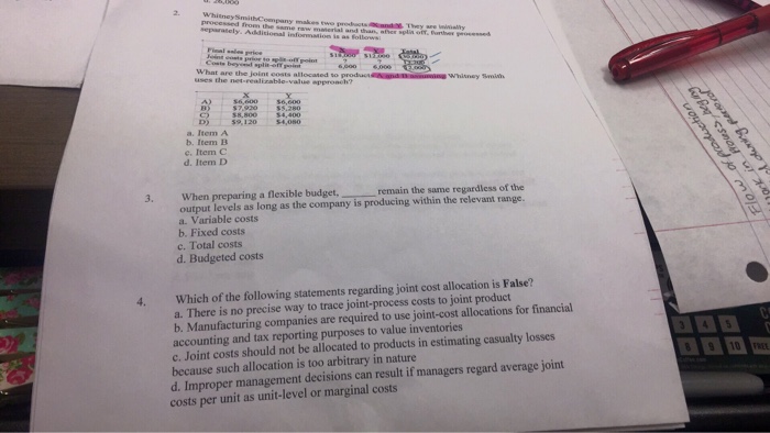  When preparing a flexible budget, ____ remain the same regardless of