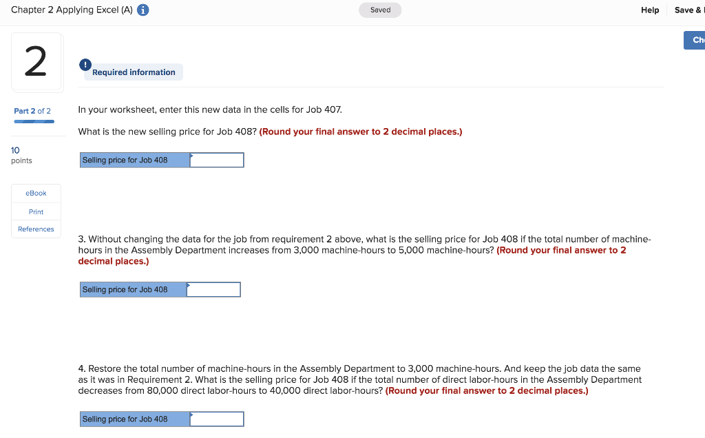 This Excel worksheet relates to the Dickson Company example that is summarized