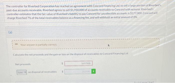  The controller for Riverbed Corporation has reached an agreement with Concord