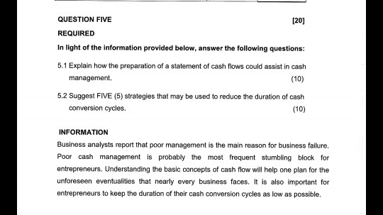  I urgently need help with question 5.1 only (5.2 I know