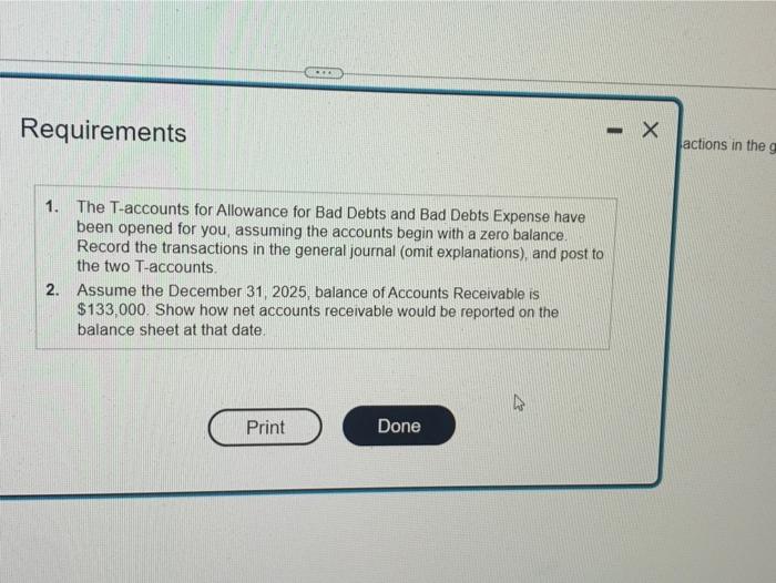 are below. Make sure to use correct terminolgy for the journal entries