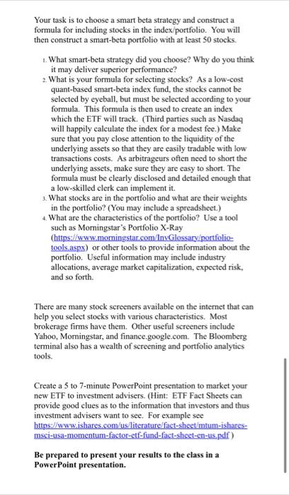 data and the model(s) you used to estimate returns and correlations. Do