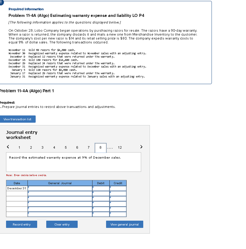 of dollar sales. The following transactions occurred. November 11 sold 69 razors