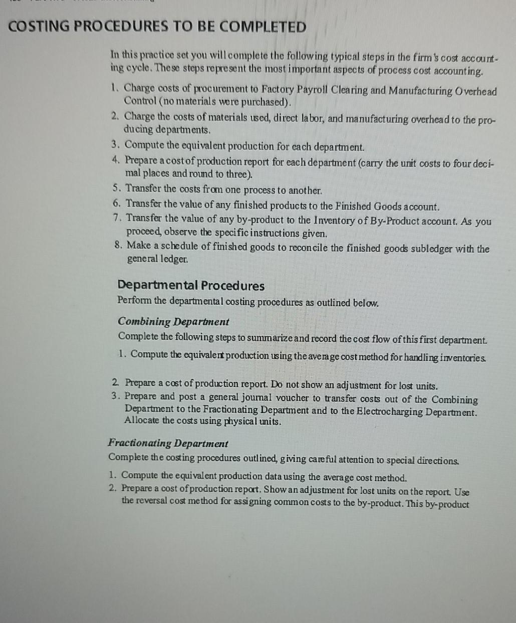 the project, you will make postings to the general ledger accounts to