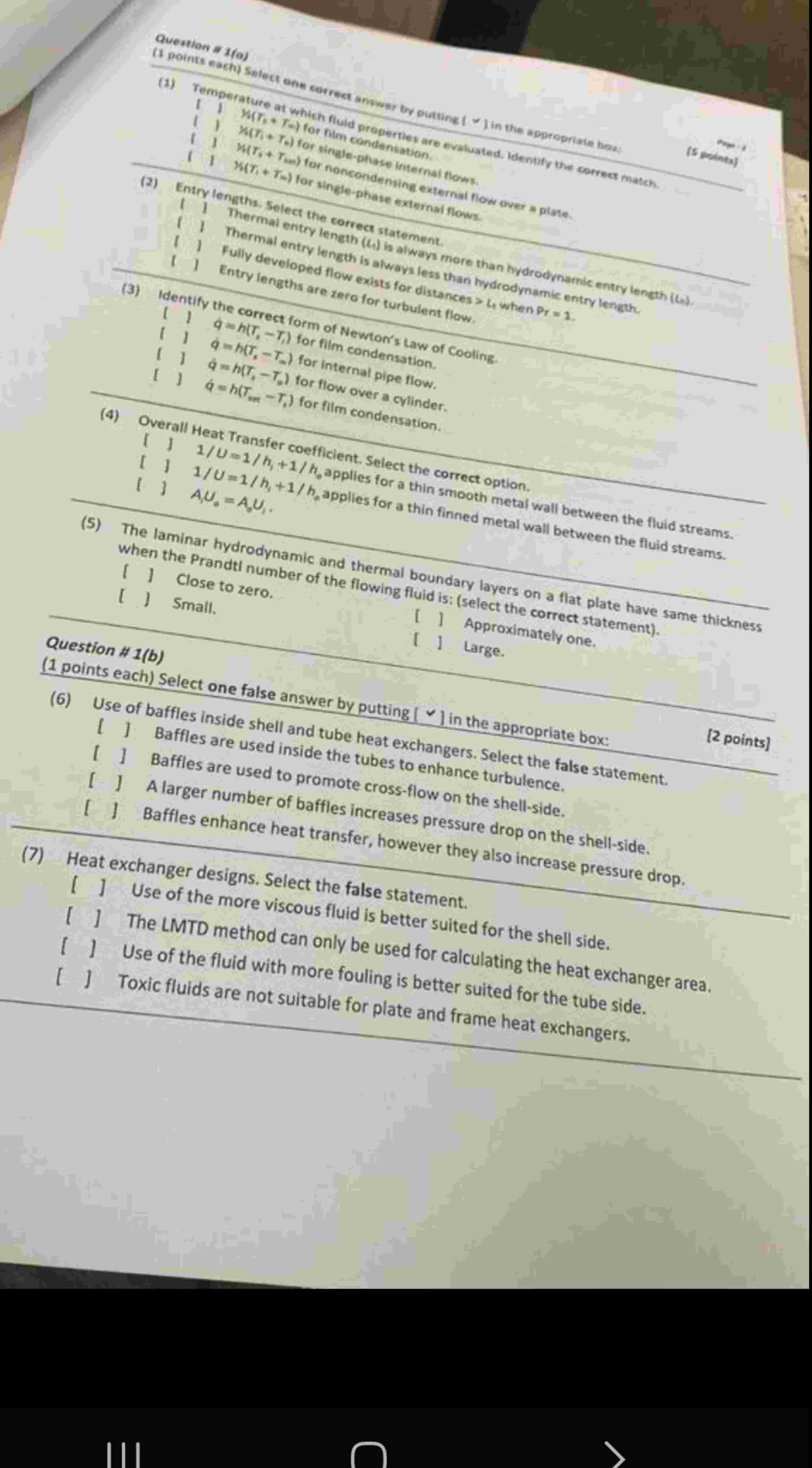  1 Thermal entre correct statement. 1 I Thermat entry leneth (L4)