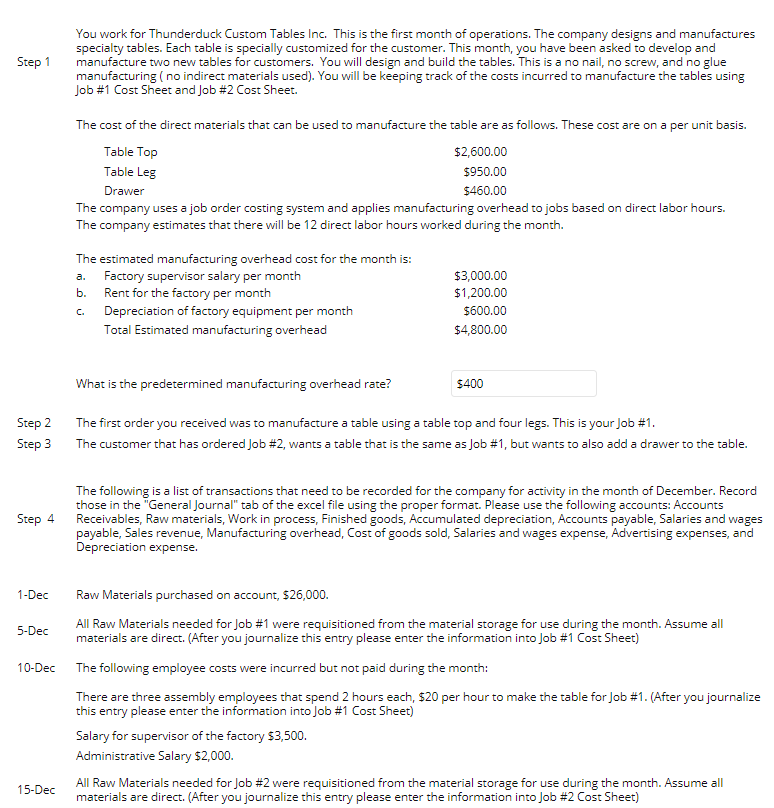 *****Before you start the problem make sure you multiply the table leg
