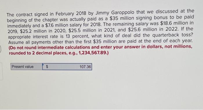 please show me the steps you take to get this answer The