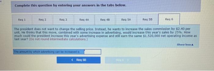 break-even point in dollar sales. 3. If this year's sales increase by