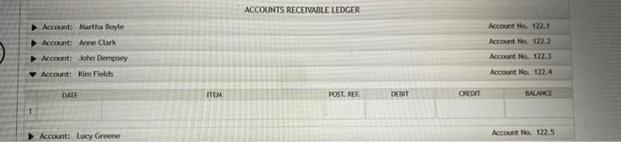 the December 16 balance of each of the accounts, with a check