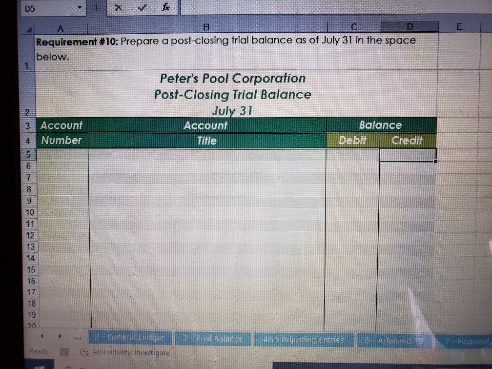 for the second third of July. $4,000. Cash pool service revenue for