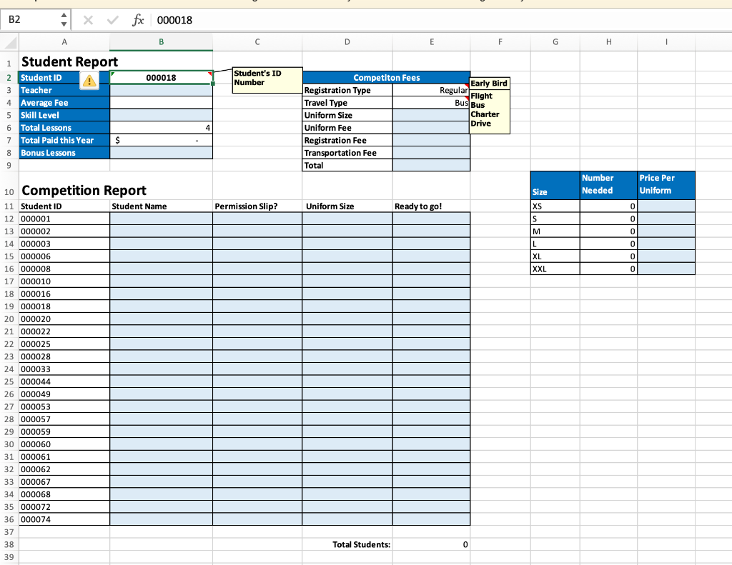 tables will make it easier to refer to them from other worksheets.