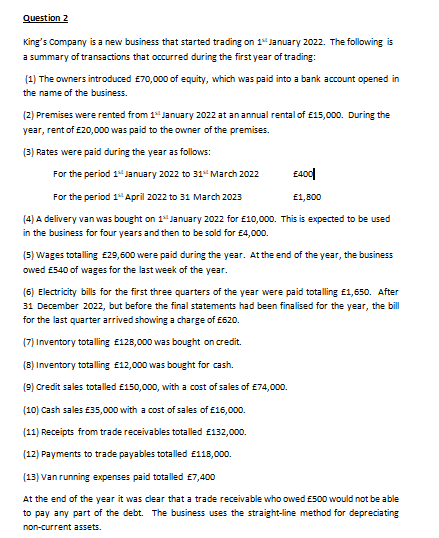  Required: [a] Using the above information prepare the statement of financial