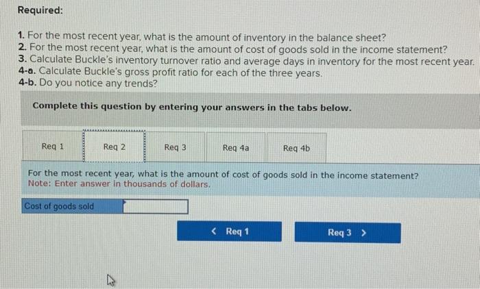 For the most recent year, what is the amount of inventory in