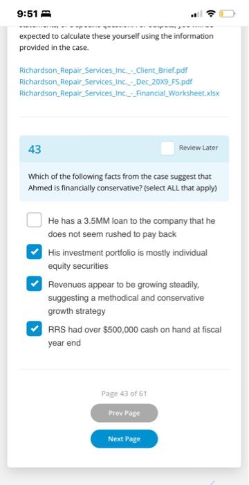  9:51 expected to calculate these yourself using the information provided in