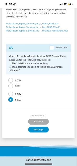 the case. Richardson_Repair Services_inic - Client_Brief.pdf Richardson Repair Services Inc. - Dec