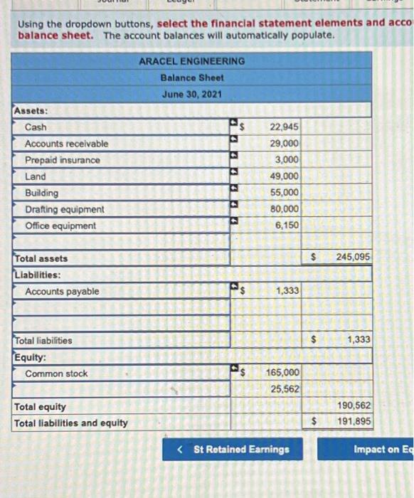 underiying Journal entries. If the total debits do not equal the total