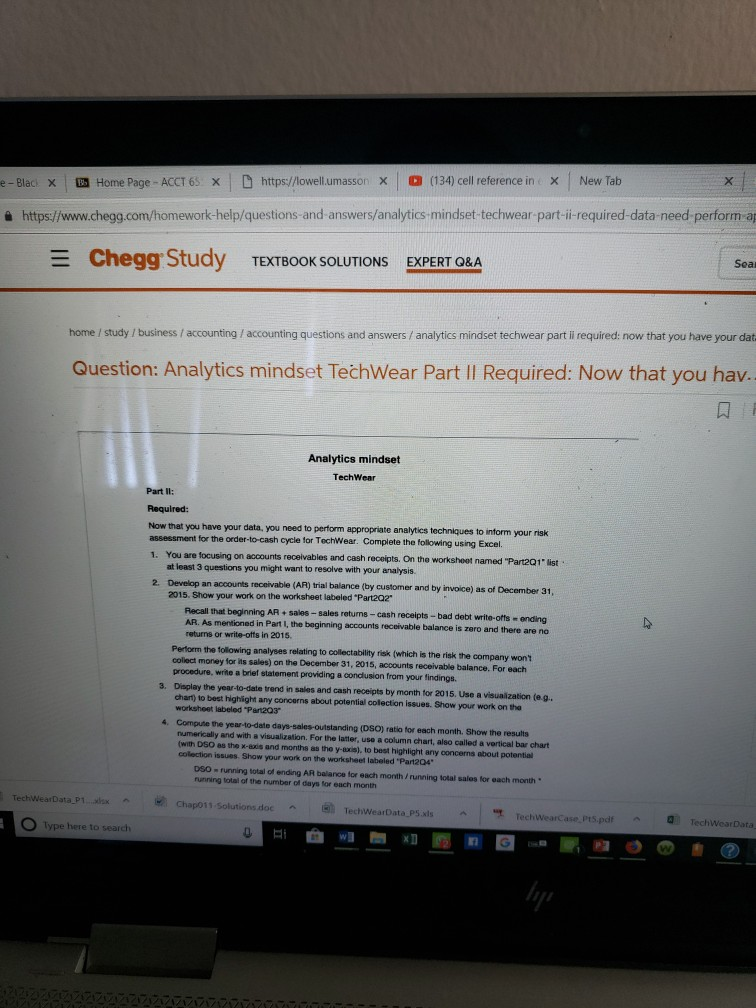 Please kindly help me with the solution to Analytics Mindset TechWear part