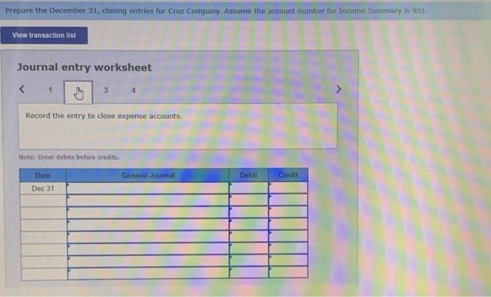Credit Debit $19,000 13,000 3,000 24,000 No. Account Title 101 Cash 126