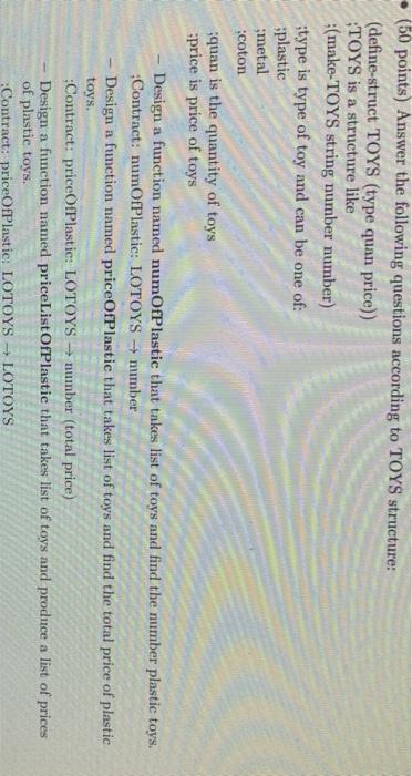  Dr racket Drracket language (50 points) Answer the following questions according