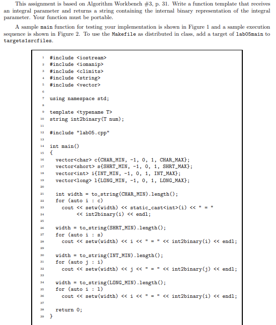 This assignment is based on Algorithm Workbench \#3, p. 31. Write